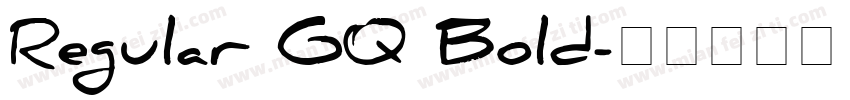 Regular GQ Bold字体转换